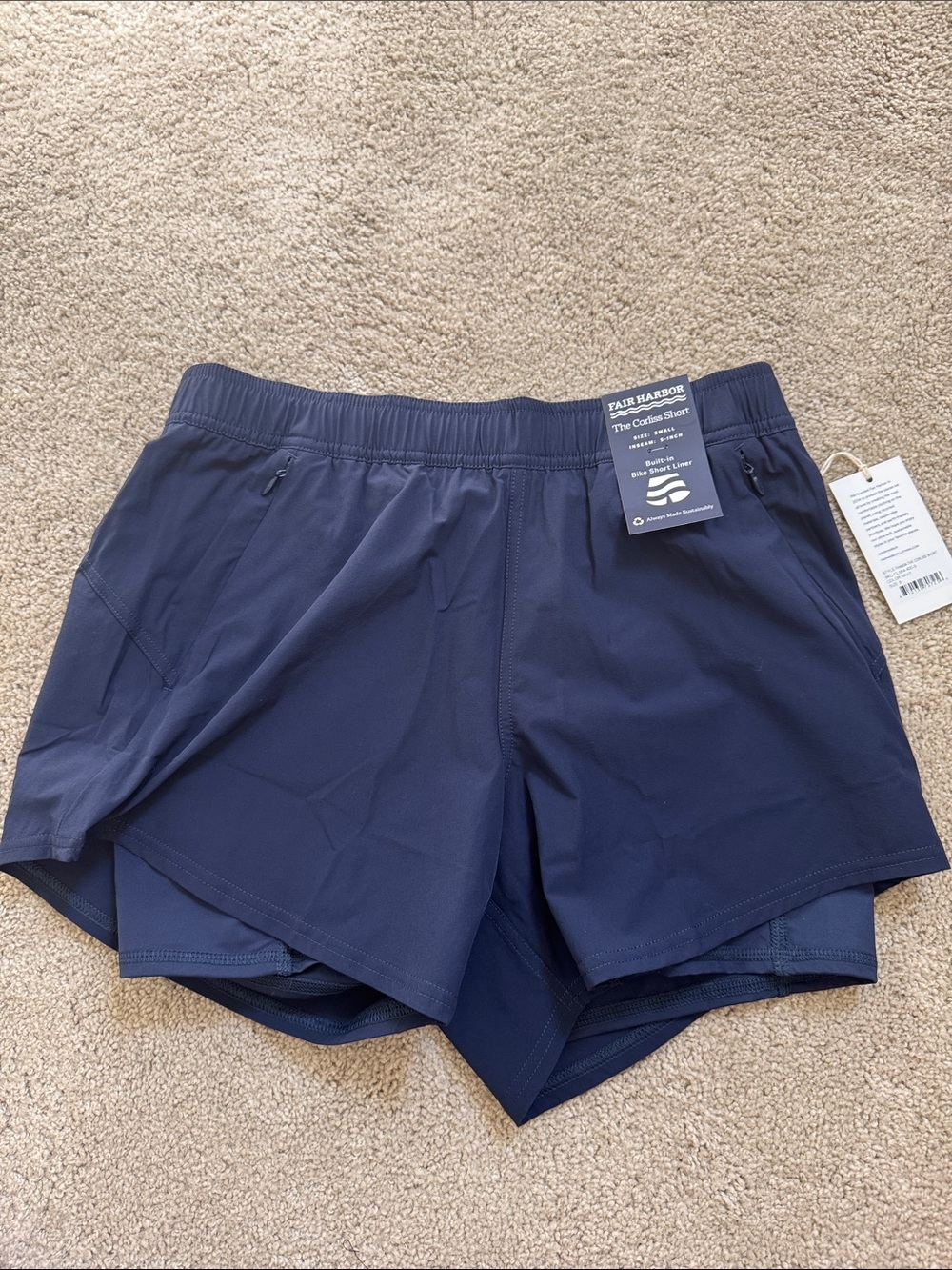 Fair Harbor Women’s Navy Performance Shorts